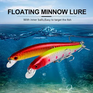 10cm Floating Minnow Lure, Topwater Fishing Lure, Realistic Hard Bait, Fishing False Bait, Artificial Fish Attractant, Ideal for Angling