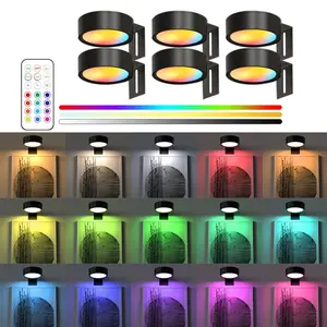 1/3/6-Piece Set Wireless Metal Wall Lamp, LED Artwork Lighting, Battery-Powered, Wireless LED Picture Light, Wall Art Light, Night Light, Home Decoration Lamp, Magnetic Wireless Wall Lamp, Wireless Spotlight, Remote Control, Picture Frame Light