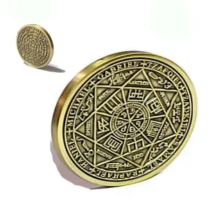 Seal of Seven Archangels Coin - Protection Talisman with 72 Names of God
