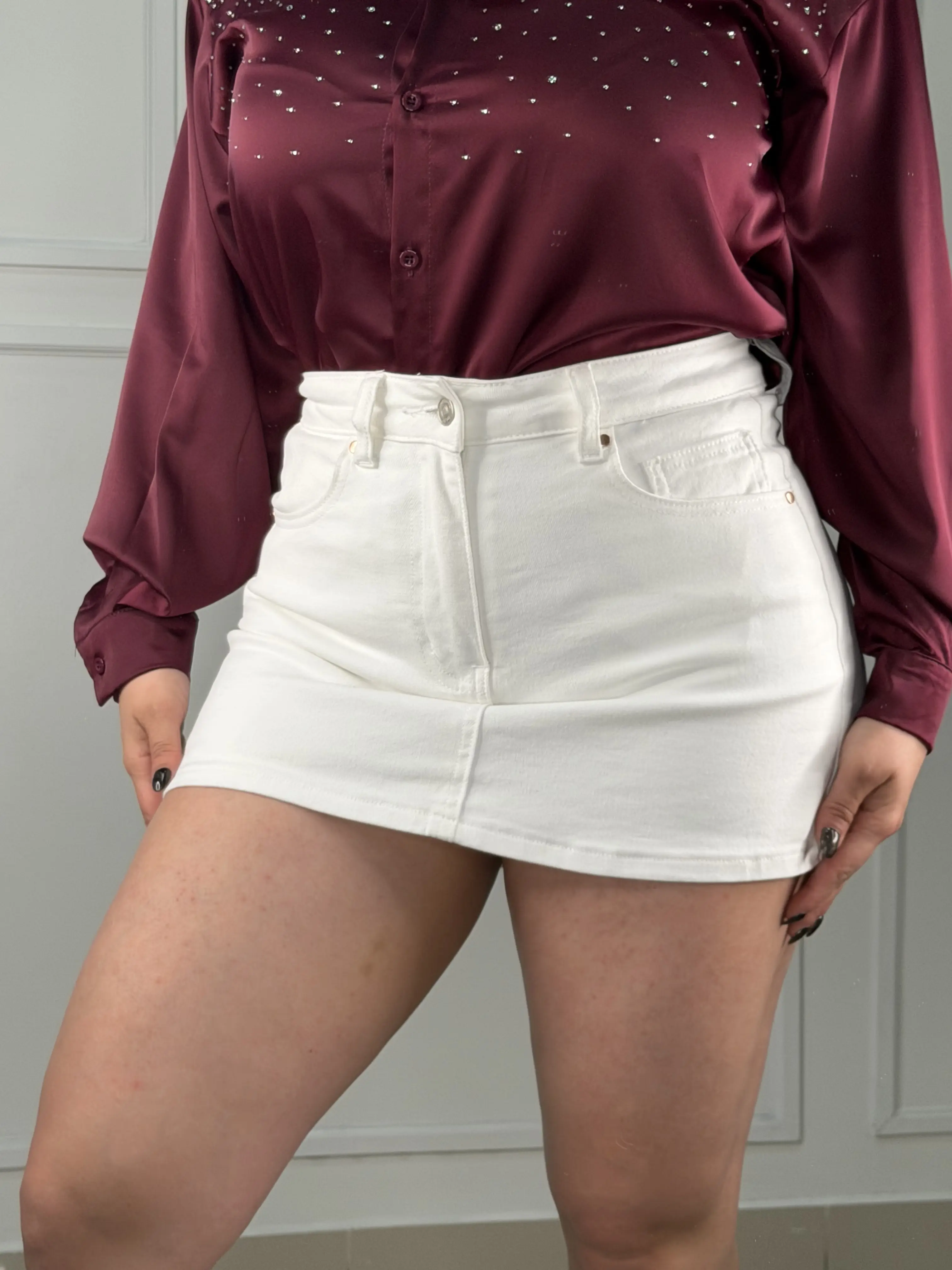 Esme's White Skirt Short - True To Size