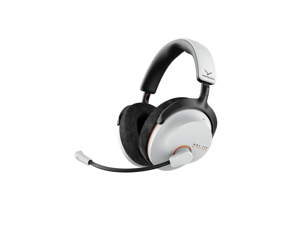 Beyerdynamic MMX 230 Wireless Gaming Headset in Arctic White with Active Noise Cancellation, Low-latency dongle, 60-hour battery life with replaceable battery