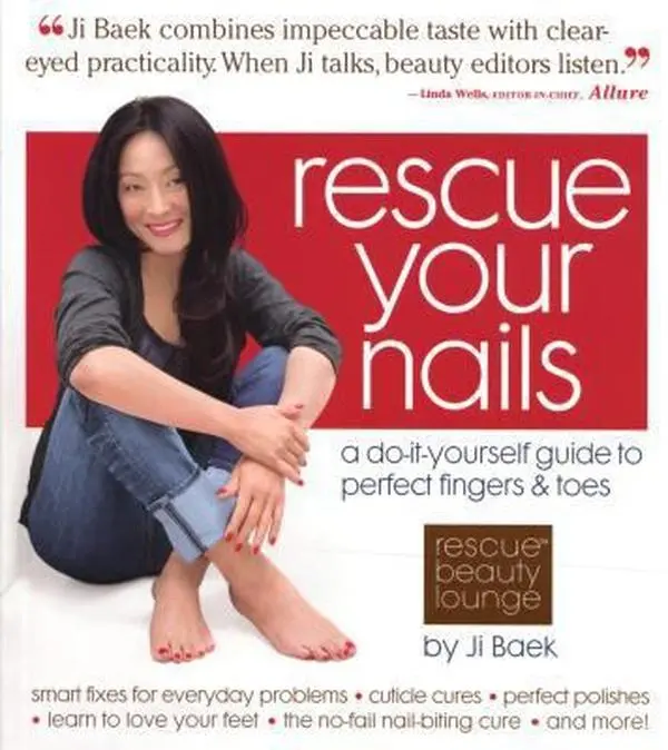 USED Book - Rescue Your Nails a Do-It-Yourself Guide to Perfect fingers & Toes by Ji Baek (Paperback) - english