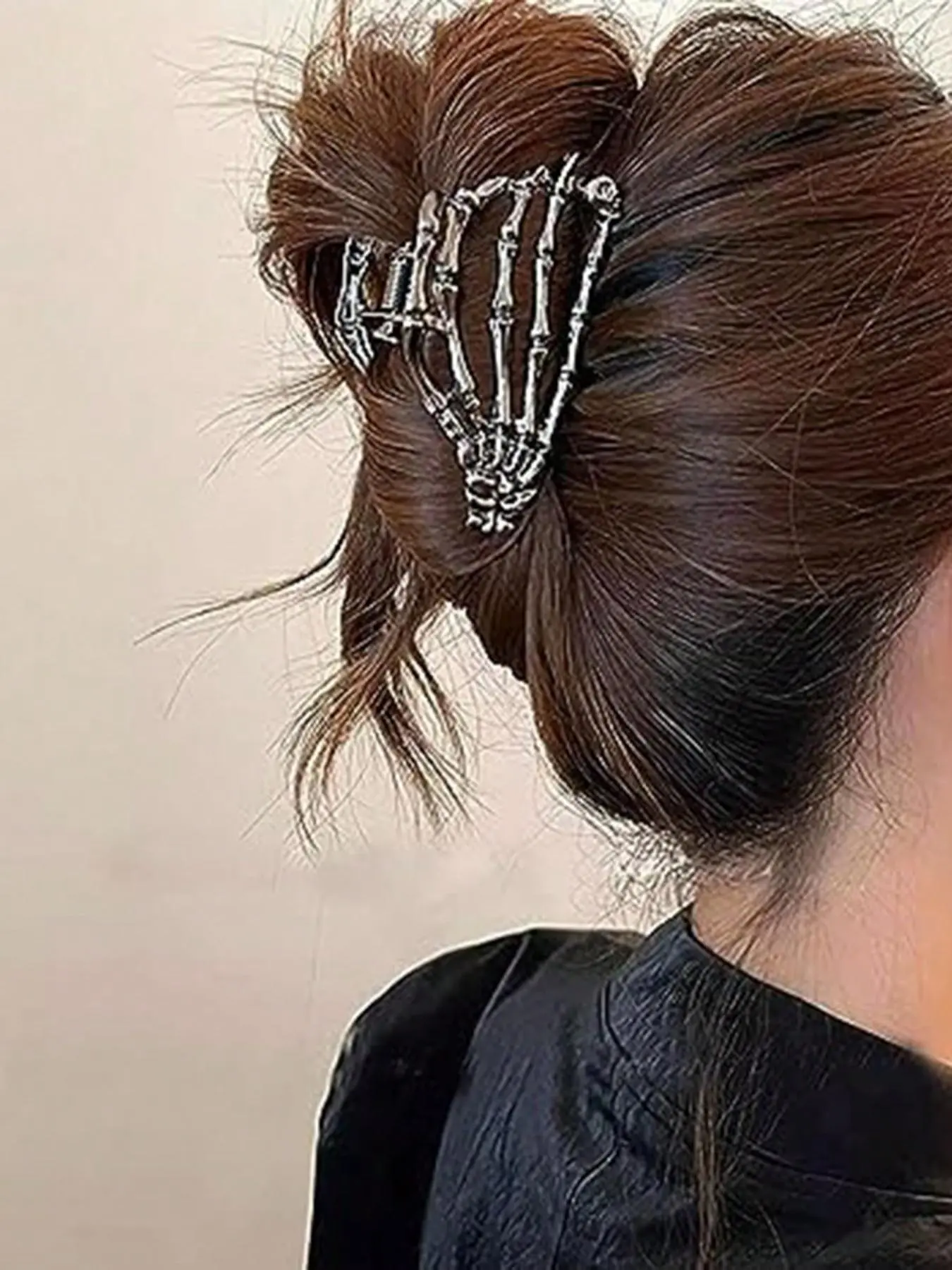 Women's Fashionable Punk Style Skull Design Hair Claw, Fashion All-match Hair Claw, Daily Casual Versatile Hair Accessories, Hair Clip, Barrettes, Hair Decor, Claw Hair Clips