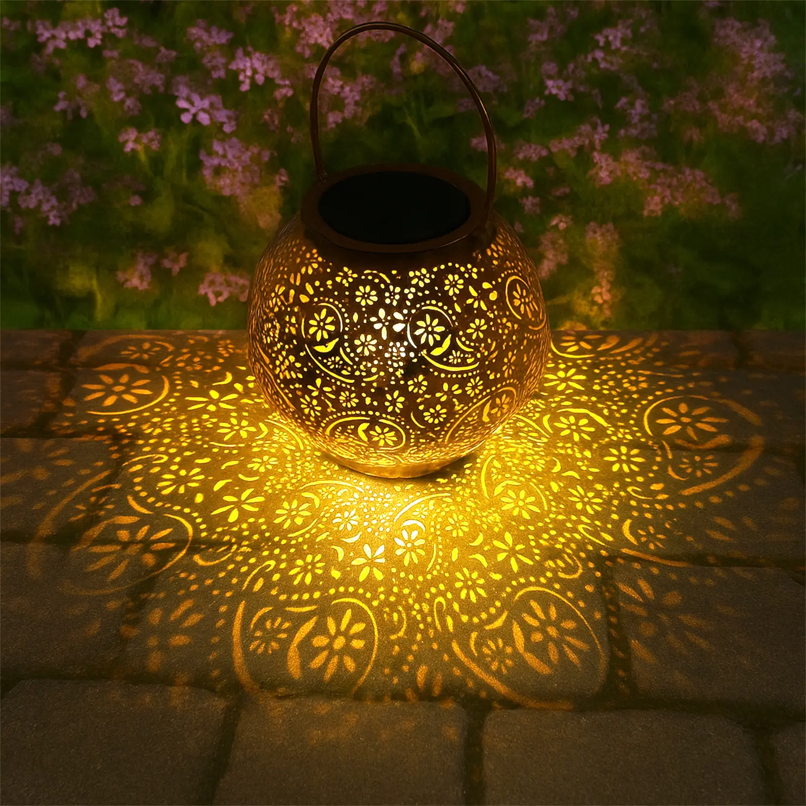 LeiDrail Metal Sun-Powered Off-Grid LED Solar-Lit Aesthetic Outdoor Lantern Set, Hanging Solar Patio Lights for Garden or Patio Warm Glow, Aesthetic Outdoor Lanterns