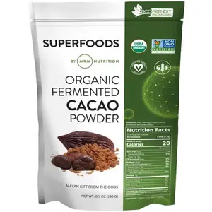 MRM Nutrition Organic Fermented Cacao Powder | Antioxidant-Rich Superfood with 300+ Nutrients | Boosts Collagen & Energy | Vegan, Gluten-Free, Non-GMO | 100% Pure | 43 Servings High Protein Healthy