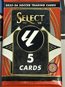 2 (TWO) SINGLE PACKS -  2025/26 Panini Select La Liga Soccer Hobby International