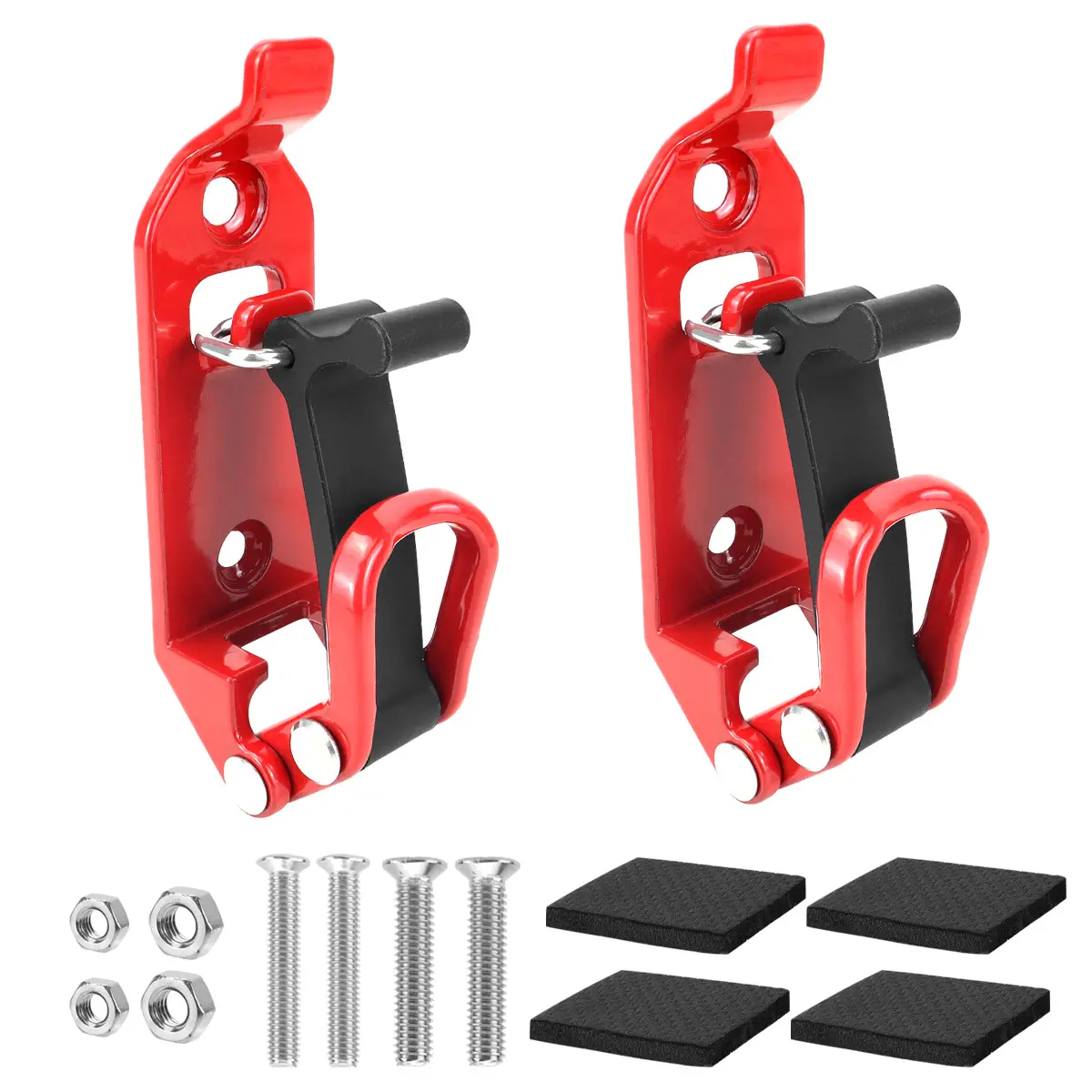 2 Pack Heavy Duty Shovel Mount for Roof Rack – Metal Rubber Clamp, Quick Release Axe & Tool Holder for Truck, Car, Boat, Garage Storage