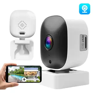 1080P Window/Wall Camera,2.4G WiFi Indoor Outdoor Security Camera, 2-Way Audio,IR Night Vision,PIR Motion Detection,Wall CCTV,IP Camera,Simple Quick Installation, Plug and Play