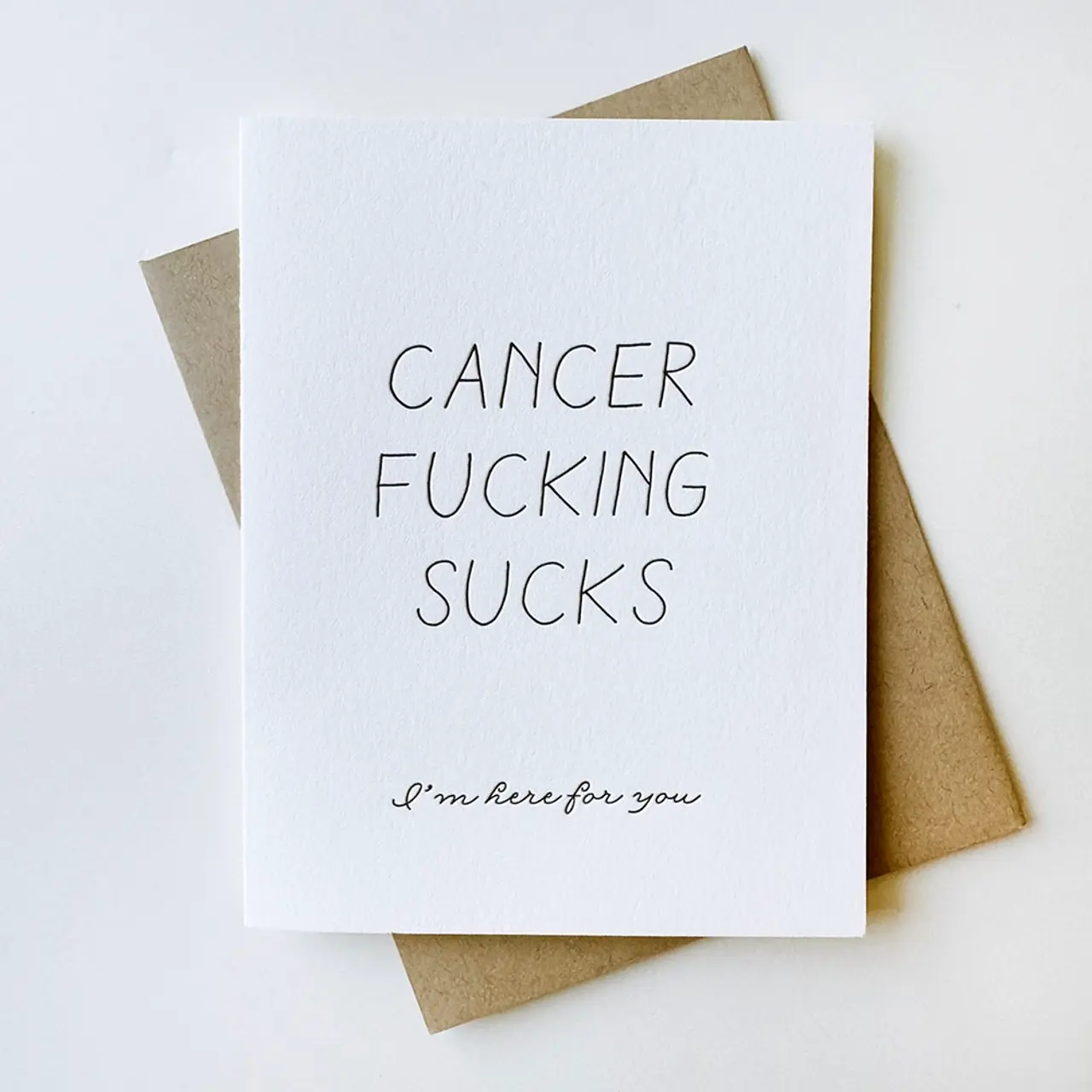 Cancer Sucks Sympathy Card