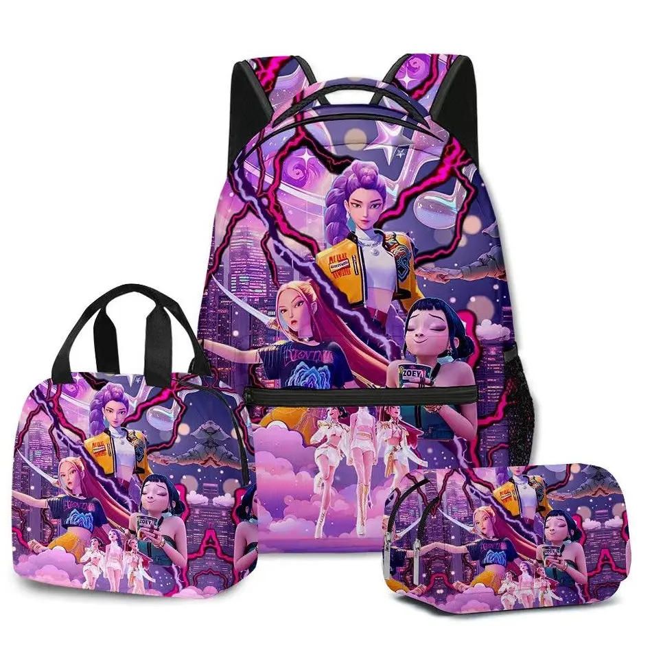 2026 New Style 3-Piece Set: School Backpack, Lunch Bag, and Pencil Case fashionable and versatile,casual and trendy, suitable for school