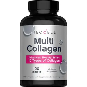 NeoCell Multi Collagen Advanced Beauty Series Supplement - 10 Types of Collagen - 120 Tablets