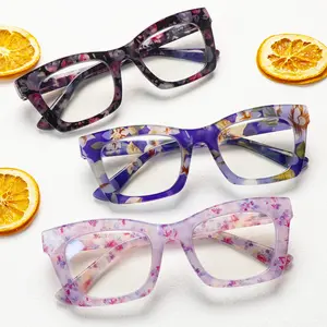 3-Pack Progressive Multifocal Blue Light Blocking Reading Glasses, designed specifically for women. Featuring spring hinges, three-level adjustable vision zones, and a stylish oversized frame. Suitable for diverse needs. The perfect holiday gift choice. H