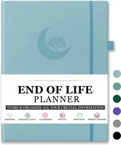 End of Life Planner, Guided Estate Planning Organizer Notebook, Final Arrangements Organizer for Beneficiary, Will Preparation, Last Wishes & Funeral Planning, In Case of Death Organizer, 8.4x11"