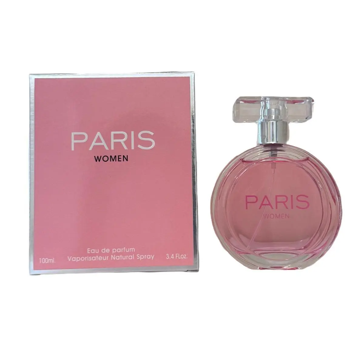 Women's Parisian Floral Spiced Jasmine Perfume - 3.4fl.oz, Top Notes Pink Pepper-Iris-Jasmine, Floral Fragrances for Paris Women, Ideal Mother's Day Gift