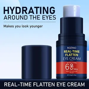 ROZINO Men's 6-Minute Eye Savior Real-Time Flatten Eye Cream - Instantly Erase Dark Circles & Puffiness with Military Cooling Tech Anti-Fatigue Gel Stick for Workouts & Late Nights 3.8g No-Grease No-Rub Formula Fits in Gym Bag