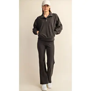 Rae Mode Rib Brush Straight Pants