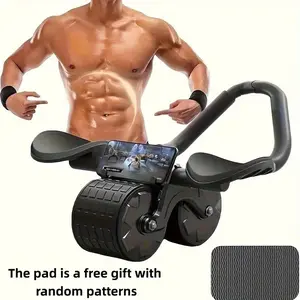 Sick of tedious ab workouts? This automatic rebound ab wheel tones your core in 2 weeks! Ab Workout Equipment Ab Roller Abdominal Workout Equipment