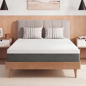 【summergarden】10Inch High Memory Foam Sponge Mattress, Orthopedic Pressure Relief Back Support Mattress, Breathable Medium Bed, Vacuum Compressed Roll Up Mattress, Single Queen King Size for Bedroom Apartment Guest Room Dorm Home Use, No Box Spring Needed