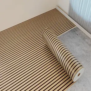 Self-Adhesive Wood Grain Wall Sticker Roll, Thickened Easy DIY Textured Wall Paper, Decorative Wallpaper for Ceiling Partition, Multiple Indoor Bedroom Home Scenarios