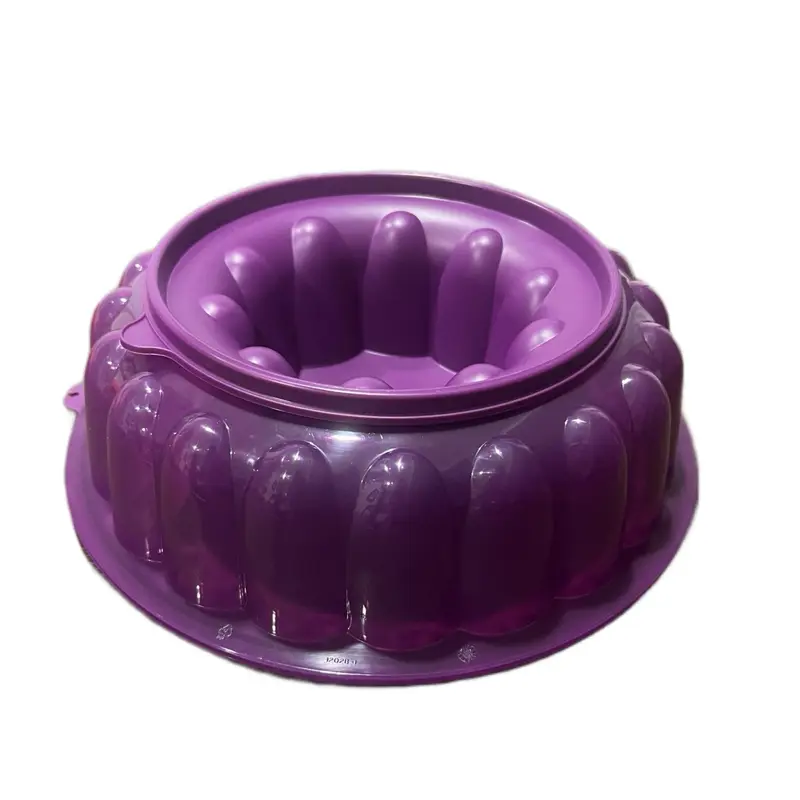 Home & Kitchen Purple 6-Cup Jello Mold with Lid, Freshness-Preserving Kitchenware, Baking Pan, Bakeware, Molds For Baking, Home Cooking