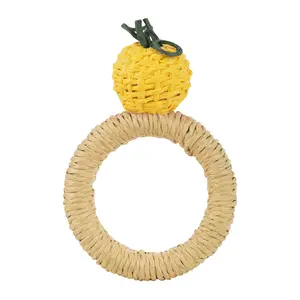 Handwoven Lemon Napkin Ring