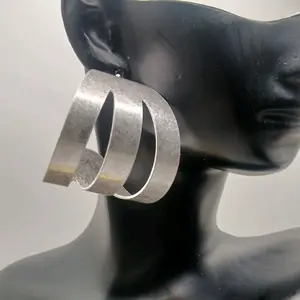 Ms. Australia Brushed Silver Earrings