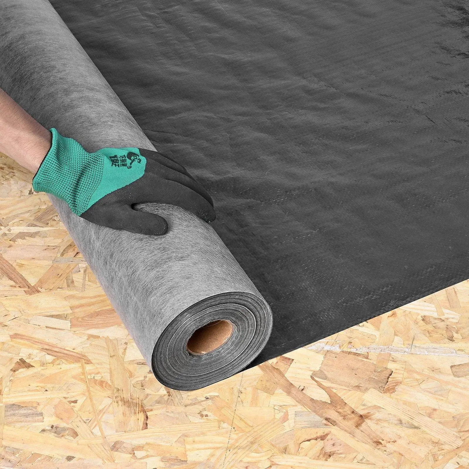 Heavy-Duty House Wrap Vapor Barrier Plastic Sheeting (4 x 250 ft, 10000 Sq.Ft Coverage), 0.17mm Thick, Tear-Resistant, Dual-Side Sunlight-Resistant, Waterproof Breathable Drop Cloth for Residential Construction