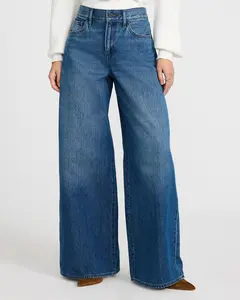 Express High Waisted Relaxed Wide Leg Rigid Jeans