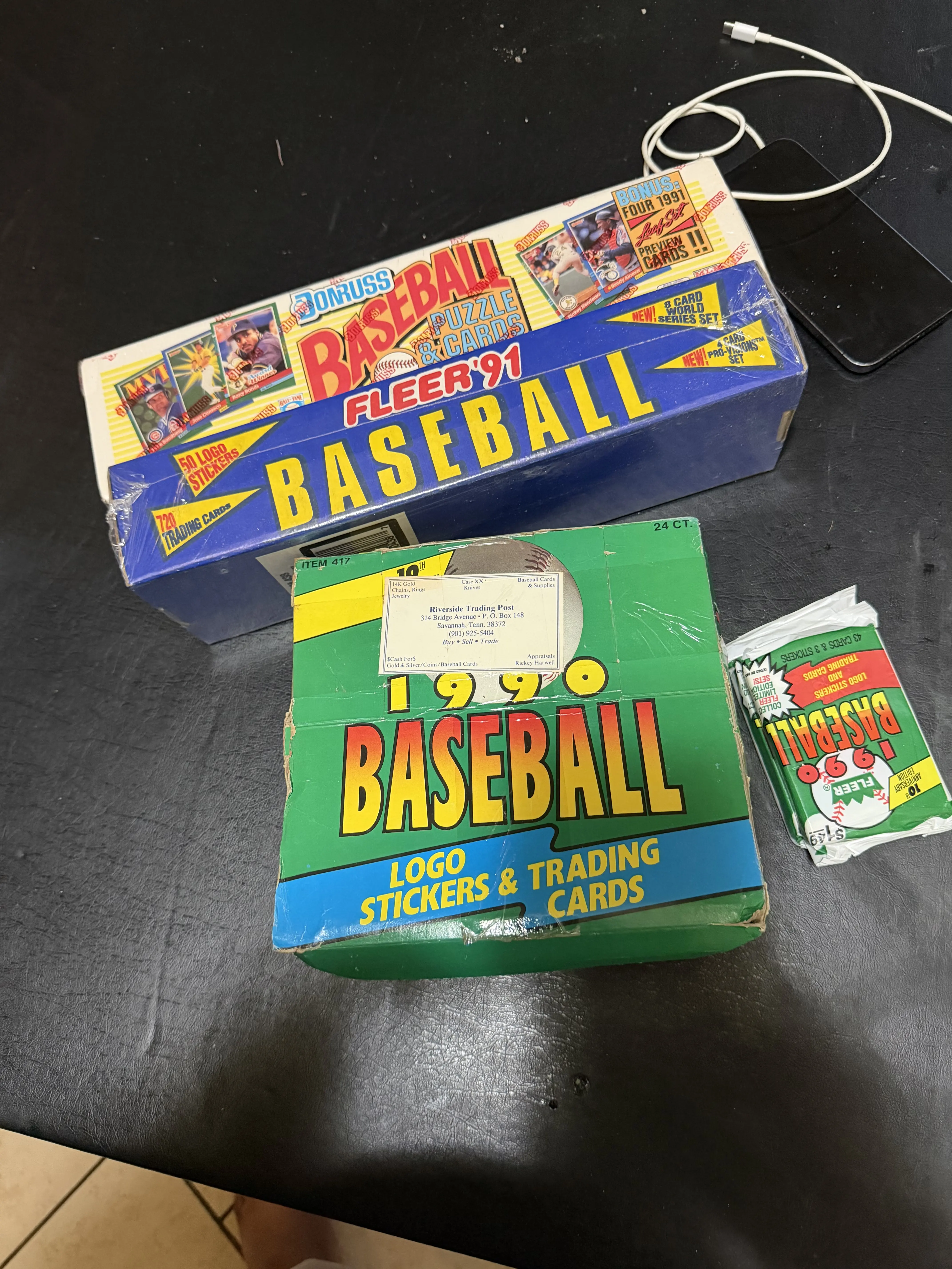Vintage baseball cards