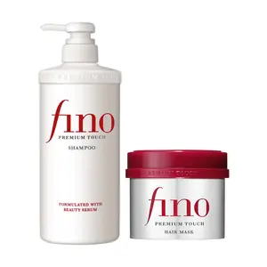 FINO Red Bottle Hair Mask & Shampoo Set - Premium Japanese Hair Care