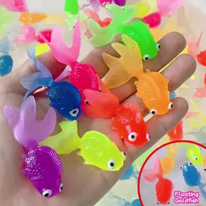 10-Pack Mini Floating Goldfish Decor | Vibrant Festive Aquatic Ornaments | Ideal for Summer Party, Gatherings, Pool Scene & Festival Display Decorations
