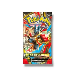 Pokémon Mega Evolution Single Booster Pack - 10 Additional Game Cards for Enhanced Strategy and Power in TCG