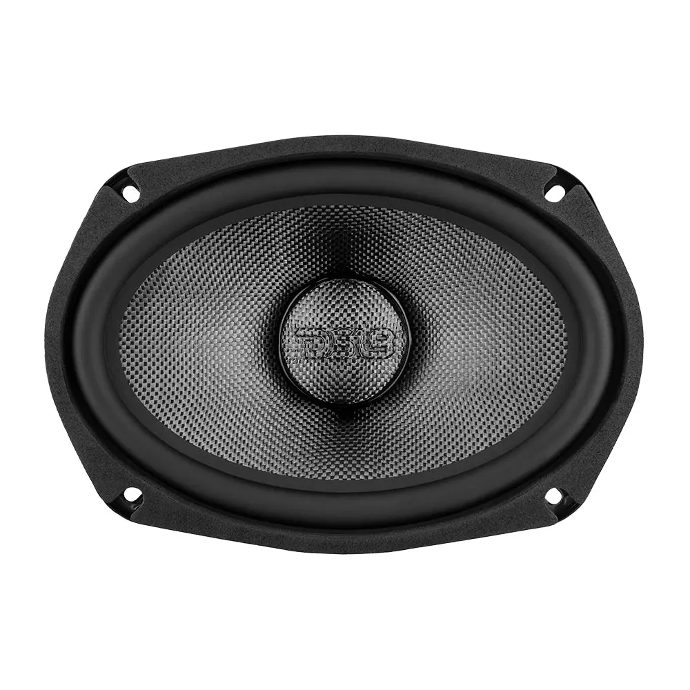 DS18 DS-PRO-CF69.2NR PRO 6x9 in Carbon Fiber Waterproof Speaker - 2-Ohm Neodymium Magnet Mid-Bass, Car & Motorcycle Speakers for Car Audio Installation with Surround Sound & Specified Wattage Rating, Hi-Fi Installation