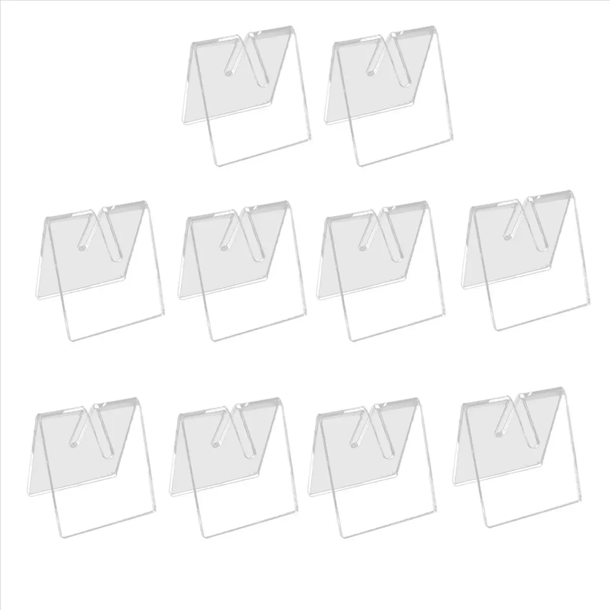10PCS Clear Acrylic Knife Blade Display Stand Holders Folding Knife Display Stand Holder Pocket Knives Showcase Rack