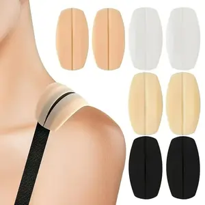 6-Piece Silicone Shoulder Strap Anti-Slip Pads, Bra Sliding Prevention Fixer, Multi-Color Seamless Pressure Relief Shoulder Cushions