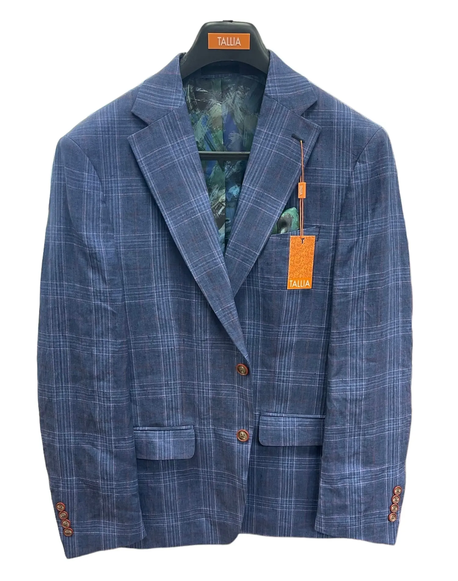 LINEN DERBY JACKET - NAVY LINEN DERBY JACKET - NAVY
