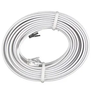 Permo 100 Feet White Telephone Extension Cord Cable Line Wire