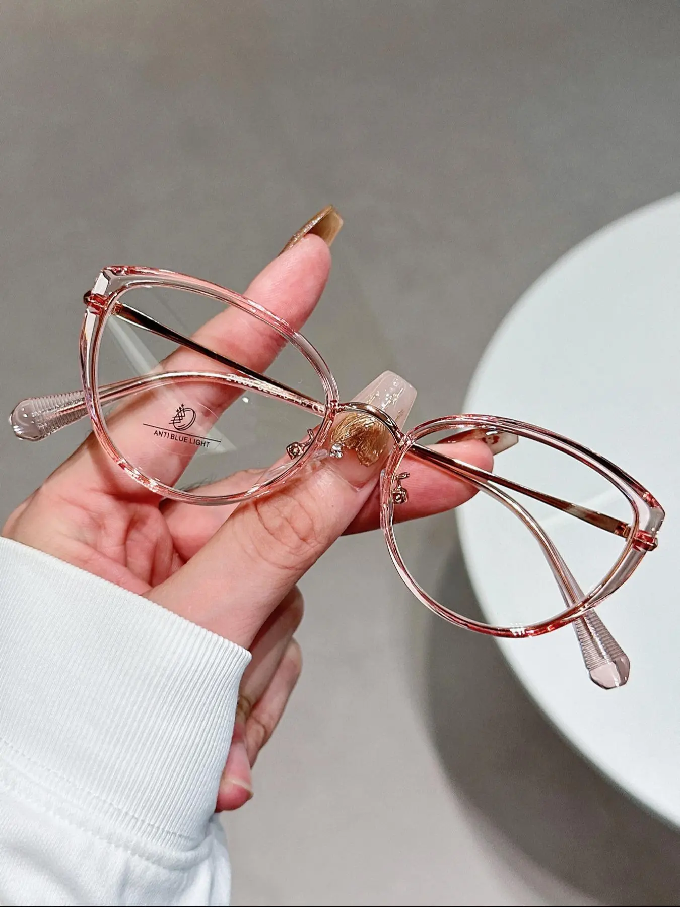 Vintage Cat Eye Frame Eyeglasses, High Quality Eyeglasses, Blue Light Blocking Eyeglasses for Women & Men, Fashion Eyeglasses for Work, Daily Clothing Decor, for Student Daily Use, Trendy Frames, Vintage Style Eyeglasses, Fashion Accessory Eyewear