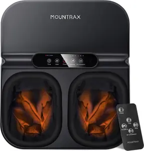 MOUNTRAX Foot Massager Machine with Heat, Gifts for Women Men, Shiatsu Foot Massager with Remote Control, Deep Kneading and Soothing Heat, Fits Feet Up to Men Size 12