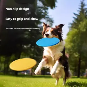 Soft Dog Flying Disc |   Bite Resistant Training Frisbee for Border Collie & Golden Retriever