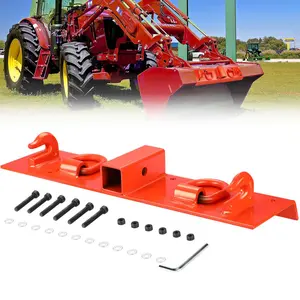 Tractor Grab Hooks,Heavy Duty Bolt On Compact Tractor Bucket Hooks 2 in Receiver Compatible with John Deere 1025R 2320 2520 2720 2025R 2032R 2038R 3032E 4010 4100 4110 4115 (4100Z)