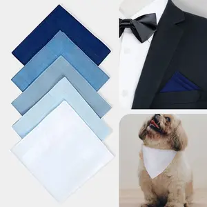 5PCS Men's Cotton Handkerchiefs - Soft, Comfortable & Stylish Pocket Squares in Classic Colors