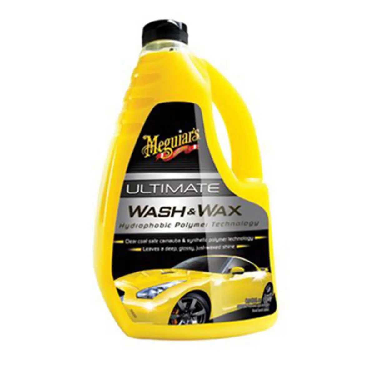 Meguiars G17748 48oz Liquid Ultimate Wash & Wax Automotive Paint Care Product - Synthetic Polymers, 3.89 lbs, 6.12x3x10.37 in, Car Paint Waxing, Surface Cleaner, Waxes, Car Detailing Chemicals for Deep Glossy Shine