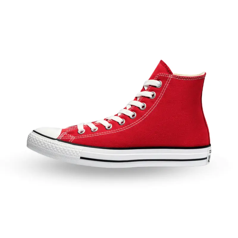 Converse Chuck Taylor All Star Hi Men's Red Classic High-Top Sneakers (M9621) with Rubber Outsole and Classic Diamond Traction Pattern, Walking Shoes, Solid