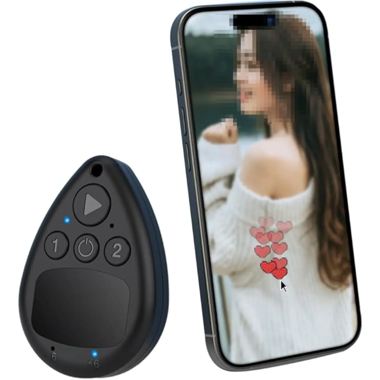 Wireless Mobile Phone Screen Auto Clicker – Adjustable Speed , Silent Operation, No Root Required – Auto Touch Clicker for Android & iOS Devices, Game & App Automation Tool  (1 dragging 2)