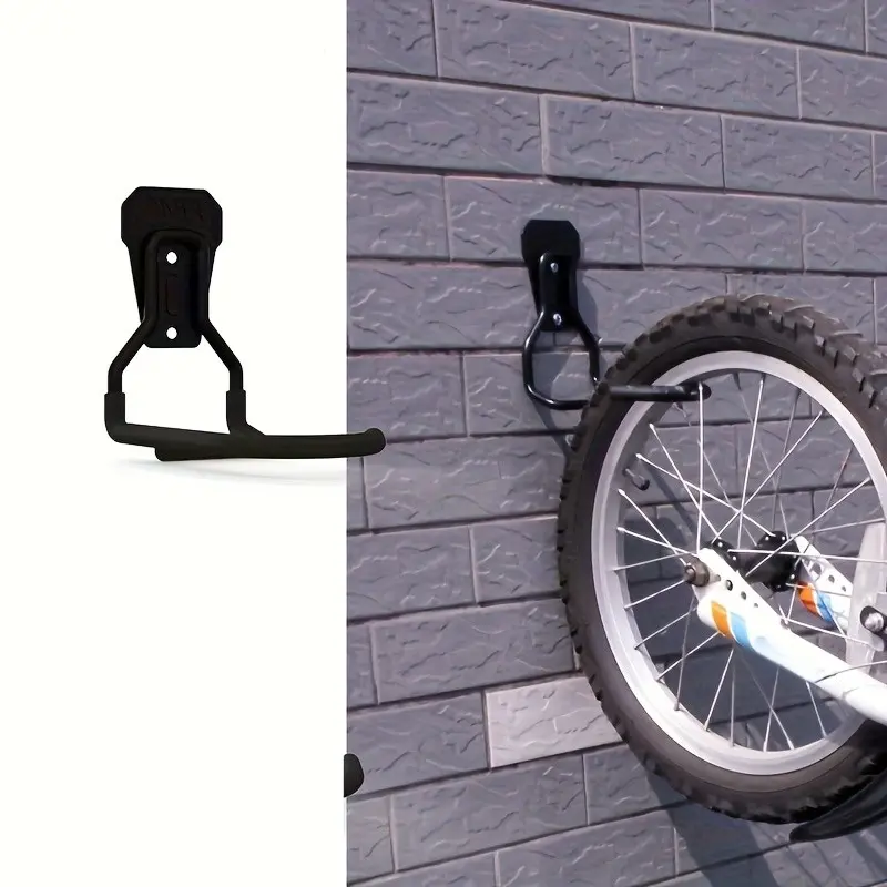 Bicycle Hook for Road and Mountain Bikes, Vertical Rack, Space-Saving Bike Holder, Easy Installation, Indoor and Outdoor Use, Bike Hooks for Garage