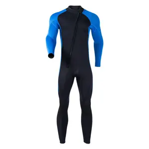 Men 3mm Neoprene Wetsuits Adult One Piece Full Body Long Sleeves Diving Suit