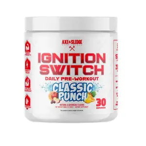 Ignition Switch by Axe & Sledge, Daily Driver Preworkout Powder Ignition Switch by Axe & Sledge, Daily Driver Preworkout Powder