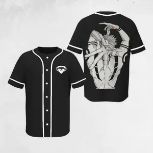 Ryomen Sukuna Jujutsu Kaisen Unisex Anime Manga Baseball Jersey, Anime Jersey Shirt, Graphic Anime Unisex Shirt, Trendy Anime Jersey Shirt Gift For Anime Lover, Manga Jersey Shirt For Anime Fan