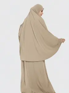 Women Muslim Full Cover Neck Hijab, Elegant Plain Design, Suitable for All Seasons, Casual Style, Perfect for Daily Wear